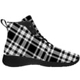 thumbnail image 4 of Aidianart Womens Plaid High Top Sneakers High Top Shoes Size 15.5, 4 of 5
