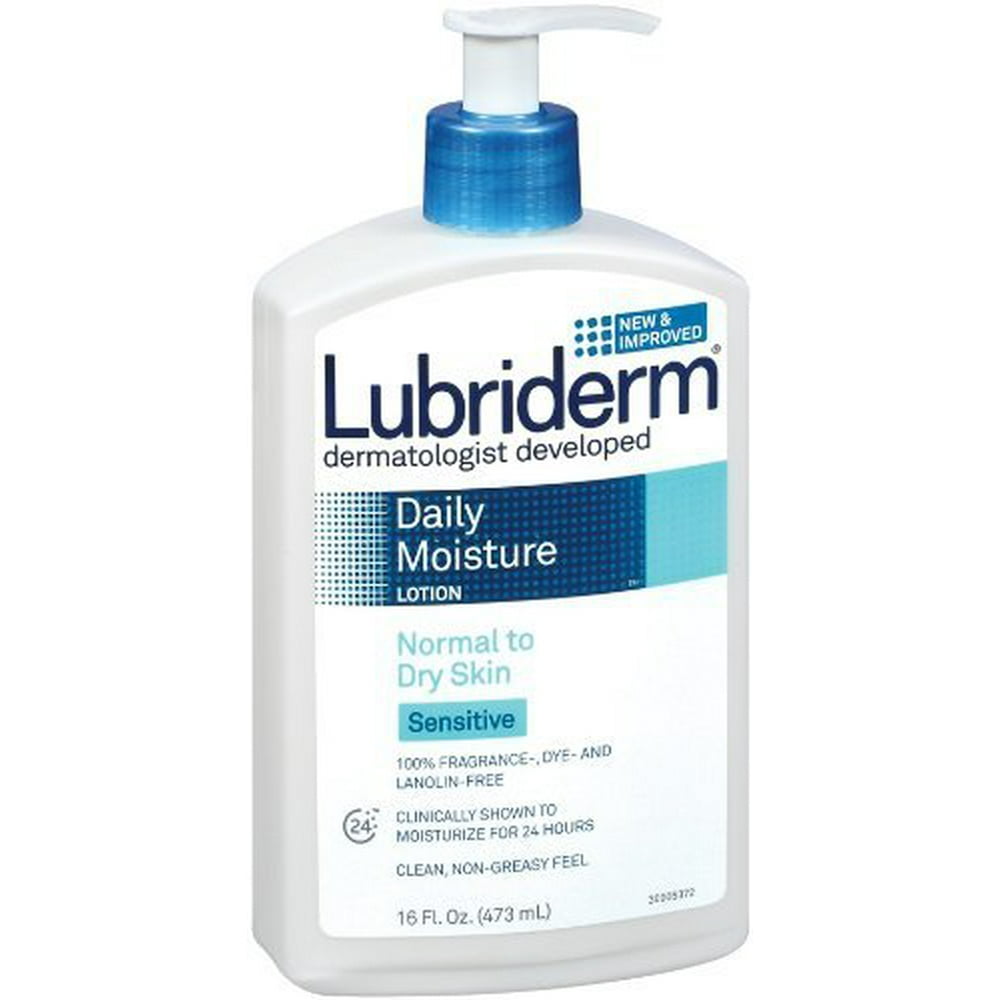 Lubriderm Daily Moisture Lotion Normal To Dry Skin Sensitive Unisex, 16