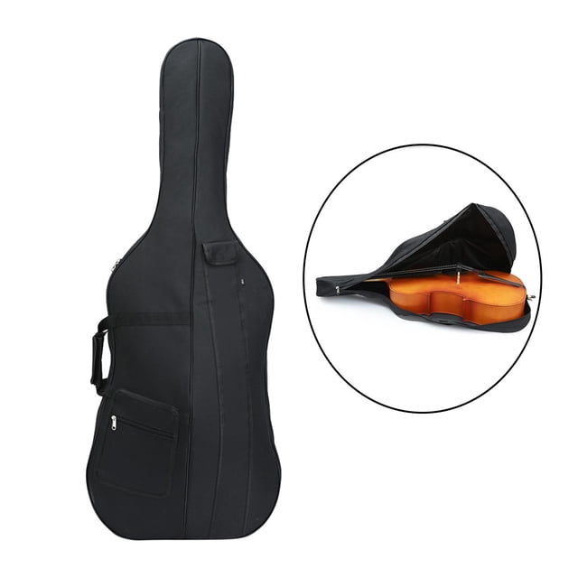 Bolsa de transporte para violonchelo, resistente a la lluvia, funda suave acolchada de tela Oxford, mochila para violonchelo para viajes, campamento, , 97cmx35cmx17cm CUTICAT Estuche suave para violonchelo