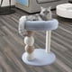 thumbnail image 1 of Rascador para gatos pequeños, mueble con forma de para gatos pequeños, con pelota de juguete, juguete interactivo para gatos, rascador de sisal azul, 1 of 8