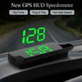 WENXUAN Digital GPS HUD Speedometer Car Head Up Display MPH Alarm Overspeed KMH (white