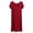 Red, variant on Womens Short Sleeve Nightgown - Solid Color, Soft Cotton Blend, Casual Sleepwear, Plus Size, M-XXXXL, Spring/Fall/Winter