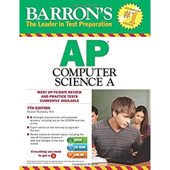 Pre-Owned Barron's AP Computer Science A with CD-ROM (Paperback) 1438075537 9781438075532