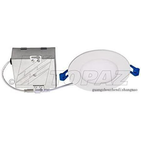 

Topaz Lighting 77230 9W LED Slim 4 Dimmable Recessed Ceiling Downlight 4000K White Easy To Install Energy Efficient LED Lighting