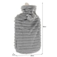 thumbnail image 2 of Stor Varmvattenflaska 2L i gummi med plyschöverdrag., 2 of 4