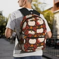 thumbnail image 6 of Pofeuu Autumn White Pumpkin Print Laptop Backpack Travel Canvas Backpack for School Lightweight and Comfortable Backpack College Backpack Schoolbag, 6 of 6