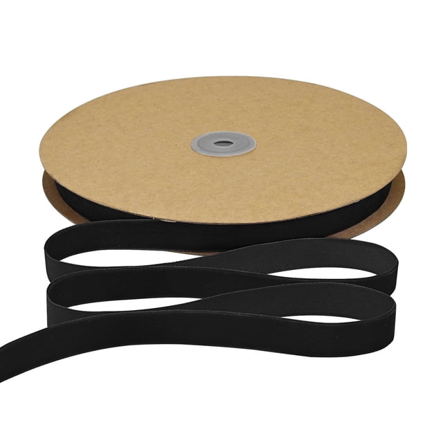 Cinta Simplegoal de terciopelo negro, 1,6 cm x 22,86 m