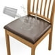 thumbnail image 1 of Nvzi Fundas de asiento de cuero sintético impermeables para sillas de comedor, paquete de 2 fundas para asientos de sillas de comedor,14,17 a 18,89 pulgadas (marrón), 1 of 4