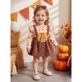 thumbnail image 6 of RUINIXCW Newborn Baby Girl Thanksgiving Outfit Turcky Romper Dress Infant Baby Girls Fall Winter Clothes Long Sleeve Bodysuit Dress Playsuit Headband, 6 of 8