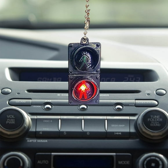 EGNMCR Home Decor, Room Decor Electronic Traffic Lights Keychain Backpack Pendant Mini Cute Pedestrian Light LED Lights Keychain Pendant Traffic light pendant