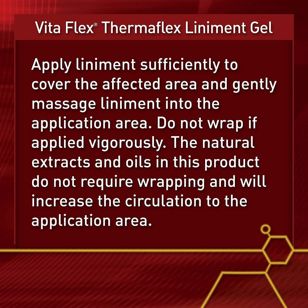 Vita Flex Thermaflex Liniment for Sore Muscles and Joint Relief 
