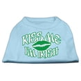 thumbnail image 1 of Kiss Me I'm Irish Screen Print Shirt Baby Blue Med (12), 1 of 1