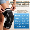 thumbnail image 3 of Knee Brace Adjustable Knee Sleeve Gel Pad Shock Absorption Joint Support Breathable Compression for Men Women Running Gym Hiking Training Recovery, 3 of 5