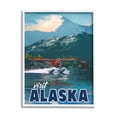 thumbnail image 5 of Stupell Industries Visit Alaska Seaplane Landing Snowy Mountain Scenery Graphic Art White Framed Art Print Wall Art, Design by David Owens Illustration, 5 of 5