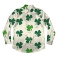 thumbnail image 4 of NMMUED St Patrick Day Shirts Women Irish Green Womens Button Down Blouse Womens Shirts Dressy Casual Green St Patricks Button Up Shirt Women St Patricks Day Apparel Pink M, 4 of 4
