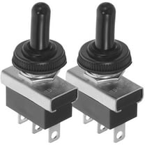 CRAFTHROU Control Panel Switch for Boat Black 2Pcs 2.4x1.1x0.8in