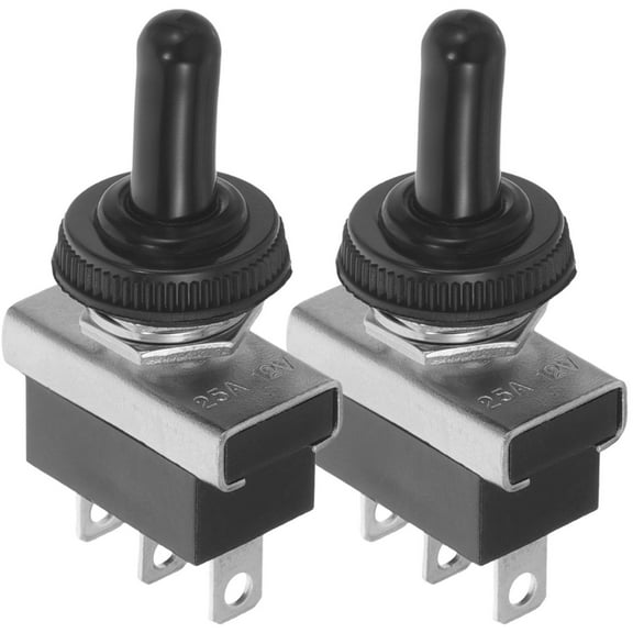 CRAFTHROU Control Panel Switch for Boat Black 2Pcs 2.4x1.1x0.8in