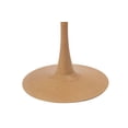 thumbnail image 3 of LeisureMod Modern 35" Round Dining Table with MDF Top and Wood Transfer Steel Pedestal Base in Natural Finish, 3 of 9