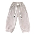thumbnail image 2 of Kureaily Girls Lined Pants Winter Thermal Trousers For Kids Thickened Outdoor Sports Joggers Soft Warm Playwear With Built In Full Length Bottoms 2-3 Years, 2 of 3
