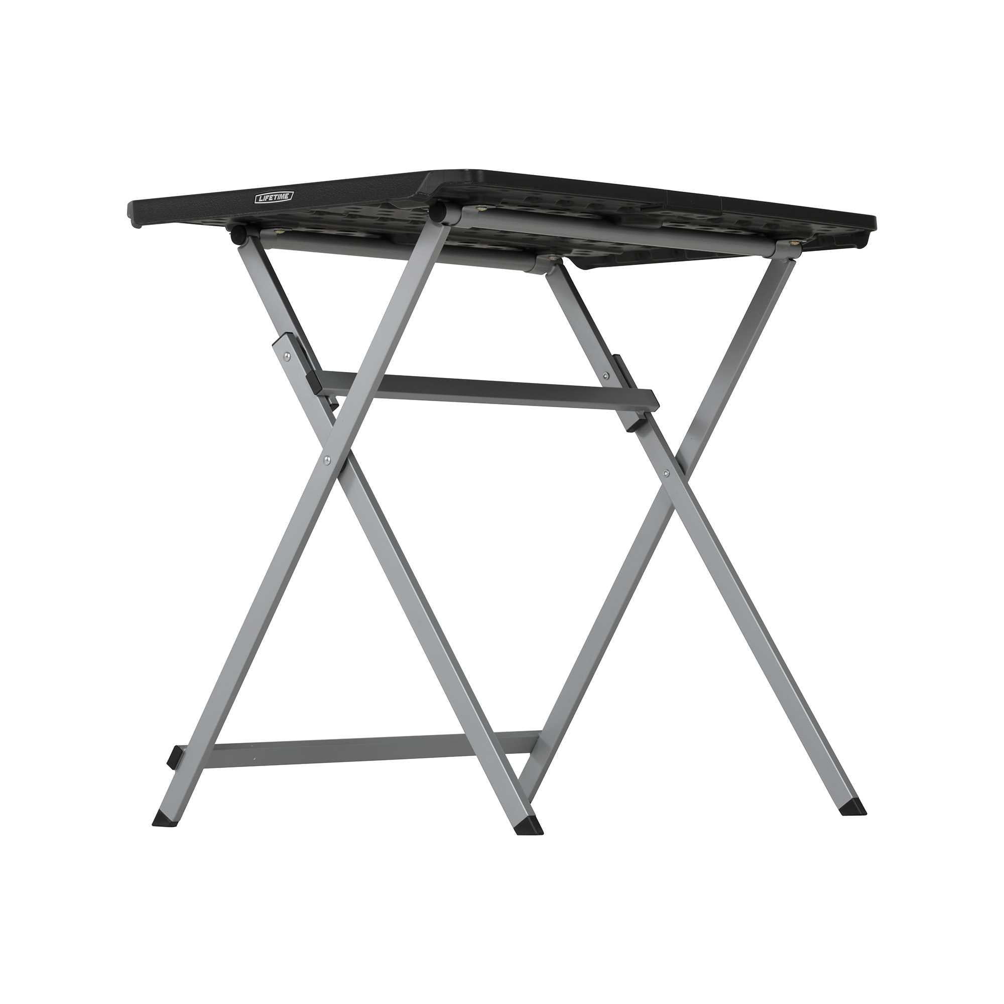Lifetime 30-Inch Rectangle Folding Table, Light Commercial Grade, Indoor/Outdoor, Black