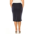 thumbnail image 3 of Women's Plus Size Casual Solid Pencil Skirt, 3 of 3