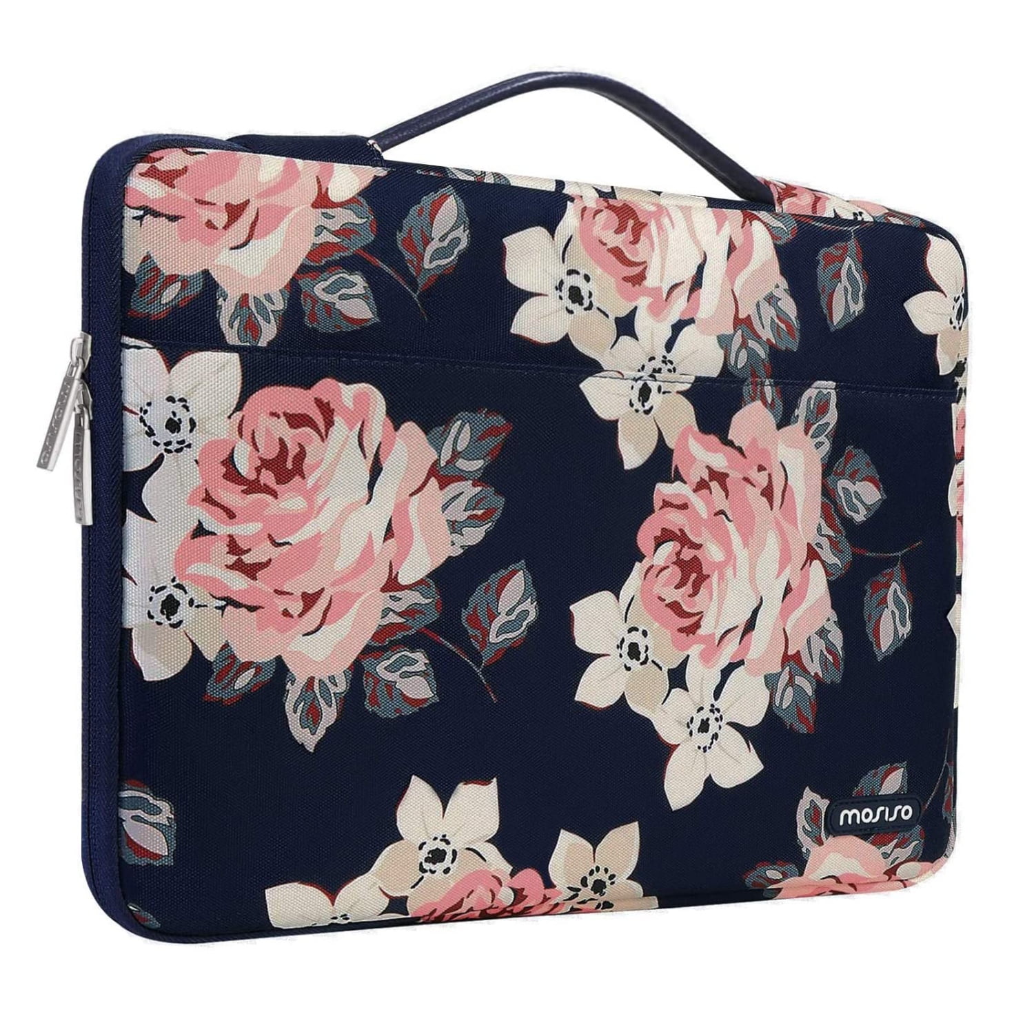 Colorful Flower Pattern 13 Inch Protective Laptop Sleeve Ultrabook Notebook Carrying Case Compatible with MacBook Pro MacBook Air Notebook 