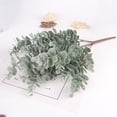 thumbnail image 4 of 2 tallos de eucalipto artificiales, hojas de eucalipto artificiales, suministros para arreglos florales., 4 of 7