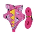 thumbnail image 2 of SeekLGT Small Pet Harness and Leash Set Adjustable Guinea Pig Harness with Cute Dinosaur Print Mesh Vest for Ferrets and Hamsters Soft Breathable 1 Set, 2 of 8