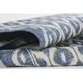 thumbnail image 4 of Momeni Riviera Geometric Blue Indoor Outdoor Rug 3'3" X 5', 4 of 8