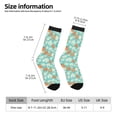 thumbnail image 6 of Uemuo Cute Sloth on Floral Tree Pattern Women's Crew Socks, Soft Durable Breathable Moisture-Wicking with Odor Control Cotton socks, 6 of 9
