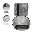 Christmas Theme Pattern Red Green Stripes Insulated Lunch Bag Reusable ...
