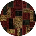 thumbnail image 1 of Ahgly Company Indoor Round Patchwork Brown Transitional Area Rugs, 8' Round, 1 of 4