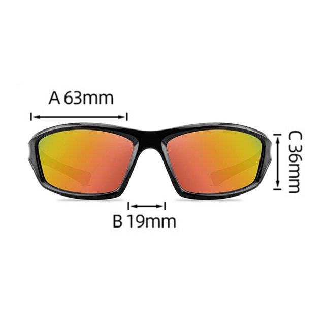 Ciclismo Gafas de sol polarizadas Hombres UV400 Gafas de conducción al aire libre (Película roja negra) Likrtyny Para estrenar