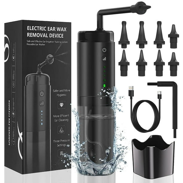 Electric Ear Wax Removal, Water Powered Ear Cleaner with 3 Pressure