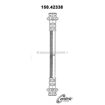 Centric Parts Brake Hydraulic Hose P/N:150.42338 Fits select: 1989-1996 NISSAN 300ZX