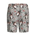 thumbnail image 5 of Naloa Halloween Gnome Men's Short Pajama Pants, Lounge Comfort Shorts with Elasticized Waistband and Side Pockets - Small, 5 of 9