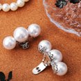thumbnail image 3 of 2 Pcs Wedding Decor Shoe Decors Shoe Buckle Decor High Heels Shoes Accessories Detachable Charm Imitation Pearls Women's, 3 of 6