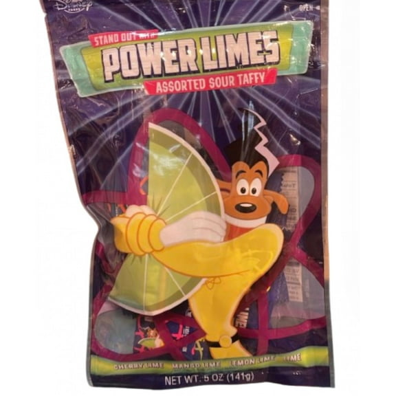 Disney Parks Stand Out With Power Limes Assorted Sour Taffy Candy New with Tag