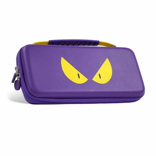 Purple Carrying Case for Nintendo Switch / OLED / Lite - Portable Storage Bag with 10 Game Card Slots, Shockproof EVA Protection & Mesh Pocket for Accessories