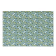 thumbnail image 1 of Yellow Bird Cutting Board, Flying Cranes and Flowers Pattern, Decorative Tempered Glass Cutting and Serving Board, in 3 Sizes, by Ambesonne, 1 of 2