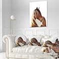 thumbnail image 1 of Grande Illustration de Cheval Brun - Impression sur Toile d'Animal, 1 of 3