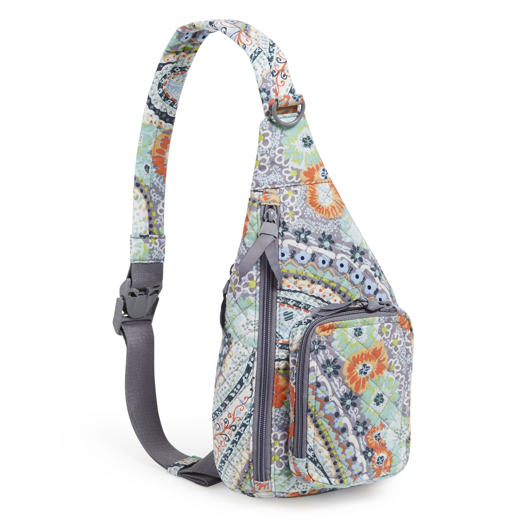 Vera Bradley Women's Recycled Cotton Mini Sling Backpack Citrus Paisley - image 2 of 8