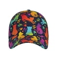 thumbnail image 2 of Fotbe Colorful Cats Classic Baseball Cap, Adjustable Snapback Hats, Outdoor Baseball Hat for Men and Women Cotton Soft, 2 of 9