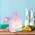 thumbnail image 4 of Pink Non Woven Gift Bag with Handle, Reusable Bunny Bags for Easter Eggs Treats Party Favors Holiday Decor 8.6X9X4.3 Inch, 4 of 7