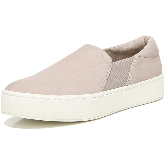 Vince Womens Warren Slip On Platform Sneaker 8.5 Pearl