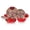 Red, variant on Homevss Boho 10 Pieces Dinnerware Sets, Plates and Bowls Set, Porcelain Dishes Set for 2, Microwave and Dishwasher Safe, Scratch Resistant, Bohemian Style Dining Ware, Red