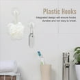 thumbnail image 5 of 12 Pcs Plastic Hooks Self Adhesive, Sticky Hooks Removable Wall Hooks,Stick on Hooks for Hanging Coat Cloth Towel, 5 of 10