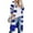 Blue, variant on Babysbule Women's Tops, Jackets& Coat Fashion Fashion Women Casual Stripes Patchwork Long Sleeves Sweater Cardigan Blouse Tops