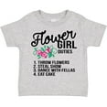 thumbnail image 3 of Inktastic Flower Girl Wedding Duties Girls Toddler T-Shirt, 3 of 5