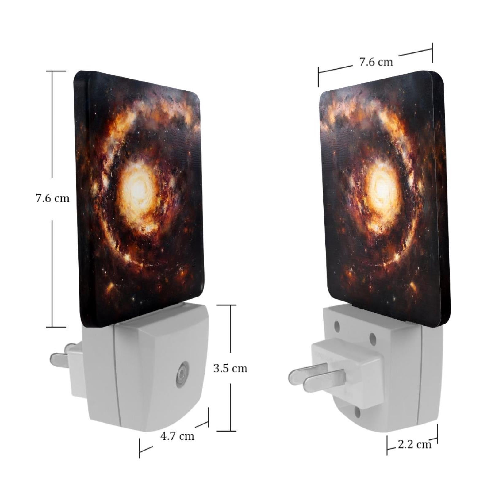 PhooArto Universe Galaxy Plug in LED Night Light Auto Sensor Dusk to Dawn Decorative Night for Bedroom, Bathroom, Kitchen, Hallway, Stairs, Baby's Room, Energy Saving